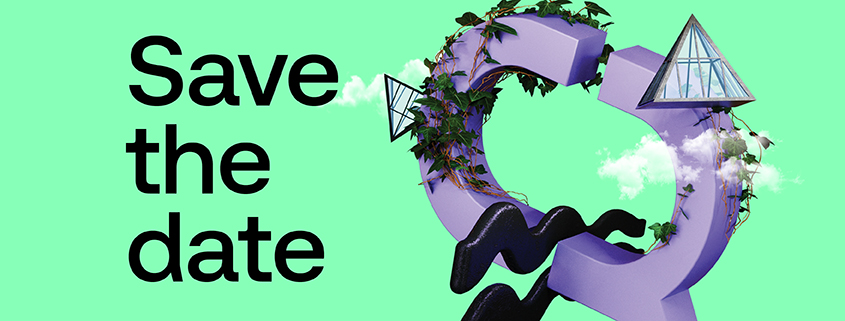 Save the date next to the Campus Reimagined logo on a green background.